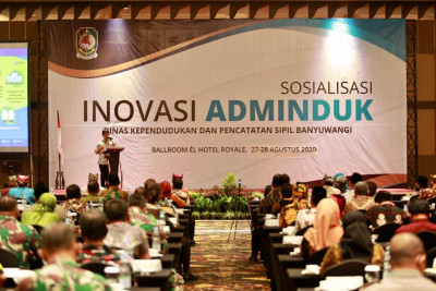 Banyuwangi Kabupaten terinvovatif dalam mensosialisasikan layanan Aminduk ke Desa – Desa