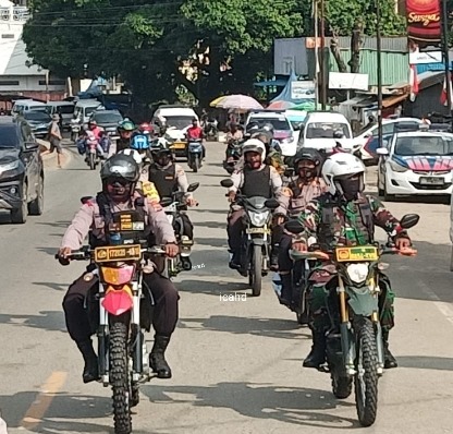 Berikan Rasa Nyaman, Kapolsek Abepura Bersama Danramil Abepura, Patroli Kewilayahan!