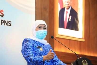 0 HUT KORPRI Ke 49, Gubernur Khofifah Ajak Anggota KORPRI Buat Terobosan dan Terus Berinovasi