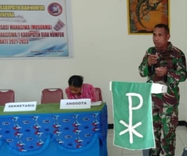 3 Pesan Danramil Abepura di Musorma Asrama Mahasiswa Biak Numfor di Jayapura