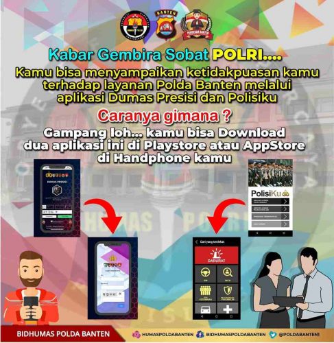 Polda Banten Sosialisasikan aplikasi pengaduan masyarakat (e-Dumas)