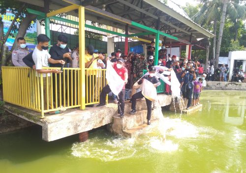Peringatan Hari Lahir Pancasila, Walikota Depok bersama Smile Tebar Berbagai Bibit Ikan