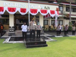 Kapolres Tabanan Berikan Arahan Anggota Polres Tabanan Saat Apel Pagi Jam Pimpinan