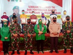 Lumbung Pangan, Pangdam VI/Mulawarman dan Danrem 091/ASN Panen Raya Ketahanan Pangan Desa Sinergi Hijau Wilayah Kabupaten Kutai Kartanegara.