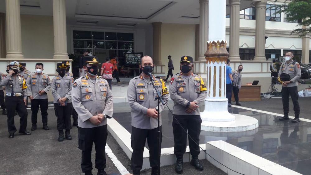 Kapolda jambi pimpin apel vaksinator lnh