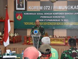 Danrem 072/Pamungkas Gelar Komsos Dengan Komunitas Becak di Wilayah Yogyakarta