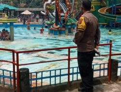 Kasie humas Polsek Pandeglang kontrol Tempat Wisata kolam renang cas cikole