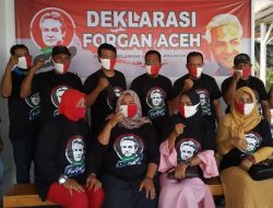 Forgan Aceh Lakukan Deklarasi, Dukung Ganjar Pilpres 2024