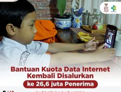 Kementerian Pendidikan, Kebudayaan, Riset, dan Teknologi (Kemendikbudristek) Kembali Menyalurkan Bantuan Kuota Data Internet