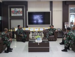 Pangdam XII/Tpr Terima Kunjungan Waaslat Kasad Bidang Kermamil dalam rangka Wasgiat Pralatma.