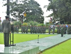 Semangat Hari Pahlawan Di Tengah Pademi, Korem 091/ASN Gelar Upacara