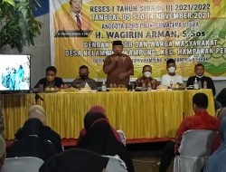 Anggota  DPRD Provinsi Sumatera Utara H.Wagirin Arman,S.Sos Dari Fraksi Golkar Laksanakan Kegiatan Reses 1 Masa sidang III Tahun 2021/2022