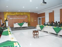 Korem 072/Pamungkas Menerima Kunjungan Tim Dalproggar TNI AD TA. 2021
