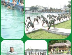 Prajurit Batalyon Mandala Yudha Kostrad Melaksanakan Pembinaan Jasmani Militer