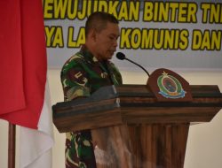 Korem 091/ASN Gelar Kegiatan Pembinaan Antisipasi Balatkom dan Paham Radikal.