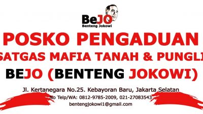 Benteng Jokowi Buka Posko Pengaduan dan Bentuk Satgas Mafia Tanah dan Pungli