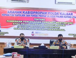Mitigasi ke Polres Kayong Utara, Kabid Propam Ingatkan Agar Selalu Jauhi Narkoba
