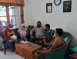 Babinsa Songgon bersama Tim Tracer laksanakan Tracing Pasien Positif Covid-19 diwilayah Kecamatan Songgon