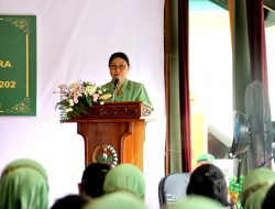 Tatap Muka Ketua Persit KCK Daerah XII/Tpr Dengan Persit KCK Cabang XLVI Kodim 1202/Skw