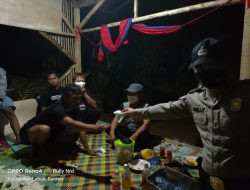 Anggota Polsek Lebakgedong Polres Lebak berupaya menciptakan Harkamtibmas