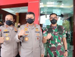 Pangdam XII/Tpr dan Forkopimda Hadiri Vaksinasi Serentak Yang Dipimpin Presiden Secara Virtual