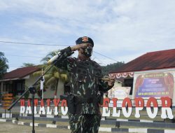 Komandan Satuan Brimob Polda Kalbar Memimpin Langsung Upacara Pengukuhan Dayon B Pelapor di Mako Batalyon B Singkawang
