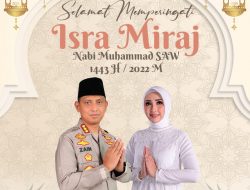 Keluarga Besar Polresta Tangerang Bersama Staff dan Jajarannya Mengucapkan Selamat Memperingati Isra Miraj Nabi Muhammad SAW 1443 Hijriyah