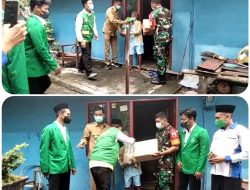 Babinsa Laksanakan Pendampingan Pendistribusian Pembagian Beras Untuk Warga