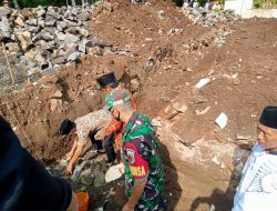 Babinsa Desa Bangunsari Hadiri Peletakan Batu Pertama Masjid At-Taubah