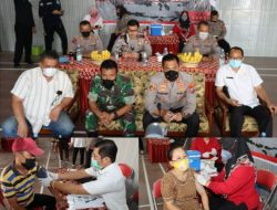 Warga DesaTunggulsari, Ikuti Akselerasi Vaksinasi Serentak se Indonesia Secara Virtual.