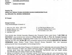 WOW, JENDERAL MABES POLRI DISOMASI LQ INDONESIA LAWFIRM ATAS DUGAAN PENYALAHGUNAAN WEWENANG.