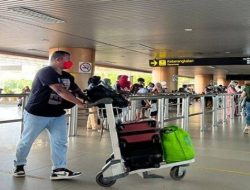 Puncak Arus Balik, Penumpang di Bandara Internasional Supadio Mencapai 9.625