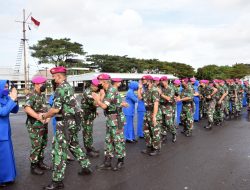 Prajurit Menart 2 Marinir Ikuti Apel Khusus dan Halal Bihalal