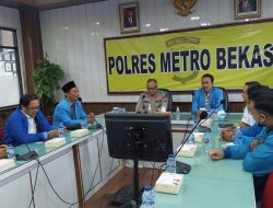 Audiensi Pengurus DPD KNPI Kabupaten Bekasi Disambut Kapolres