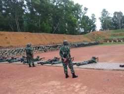 Prajurit Yonmarhanlan IV Laksanakan Latihan Menembak Senjata Perorangan