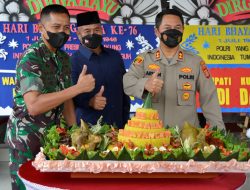 Peringatan HUT Bhayangkara ke- 76, Dandim 0906/Kutai Kartanegara Berikan Kejutan