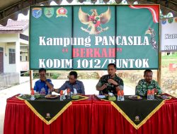 Launching Dan Pencanangan Kampung Pancasila Berkah Kodim 1012/Buntok Di Desa Sibung