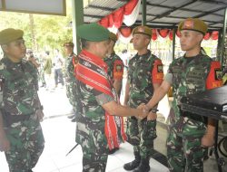 Pangdam XVI/Pattimura Sambangi Pos Ramil Waiheru Satgas Kodim Maluku Batalyon Arhanud 11/Wby
