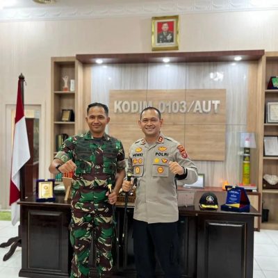 Tingkatkan Sinergitas, Kapolres Lhokseumawe Silaturrahmi dengan Dandim 0103 Aceh Utara