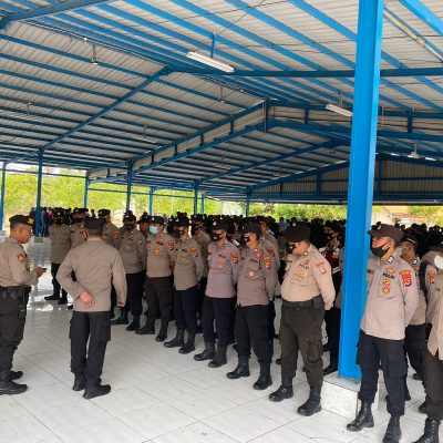 Polres Serang amankan kunjungan kerja Wakil Presiden Maruf Amin di Pondok Pesantren An Nawawi Kecamatan Tanara Kabupaten Serang