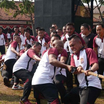 Sambut Hari Kemerdekaan Republik Indonesia ke-77, Komandan Satuan Brimob Polda Banten Gelar Berbagai Lomba dan Turnamen
