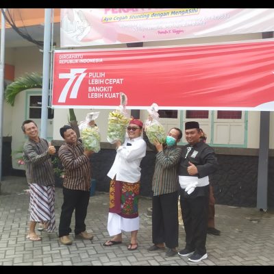 Dalam Memperingati HUT KEMERDEKAAN RI Ke 77, Dinkes Tulungagung Lakukan Event “Sederhana Tapi Meriah”.