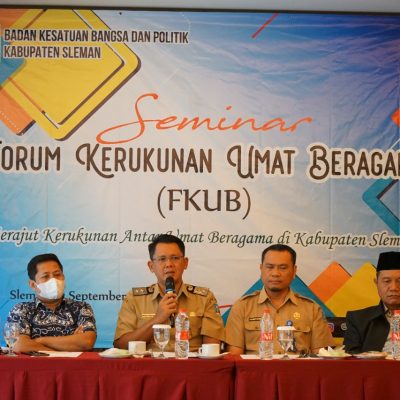 Wakil Bupati Sleman Membuka Seminar FKUB Sleman.