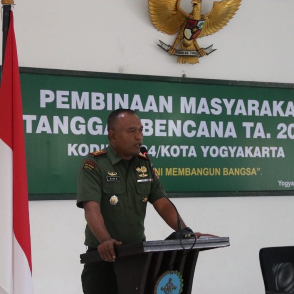 Kodim 0734/Kota Yogyakarta Gelar Pembinaan Tanggap Bencana Bagi Masyarakat.