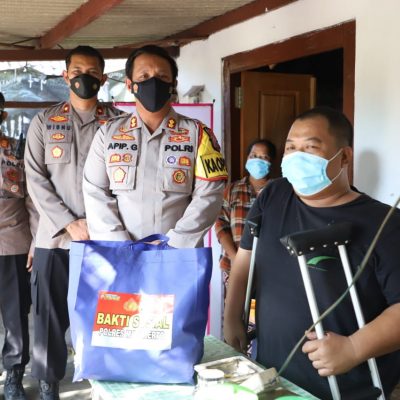 Senyum Bahagia Penyandang Difabel saat Bertemu Kapolres Mojokerto