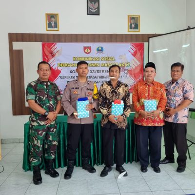 Jalin Silaturahmi, Koramil 03/Serengan Gelar Komsos Dengan Komponen Masyarakat.