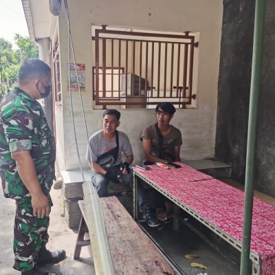 Himbauan Prokes Tetap di lakukan Babinsa Karena pademi belum di nyatakan selesai