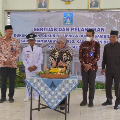 Bupati Sleman,Hadiri Pelantikan Tiga Dukuh Di Kalurahan Maguwoharjo