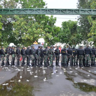 Lanud Iswahjudi Gelar Latihan Pertahanan Pangkalan dan Penanggulangan Huru-Hara