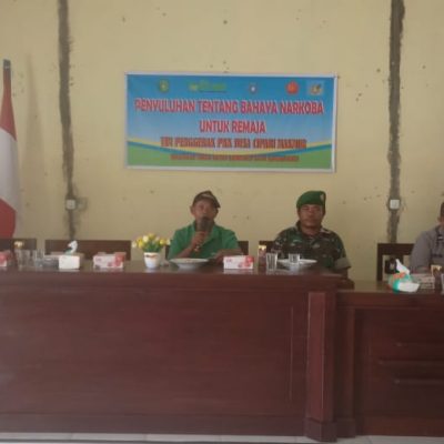 Cegah Peredaran Narkoba, Babinsa dan Bhabinkamtibmas Sosialisasi Bahaya Narkoba